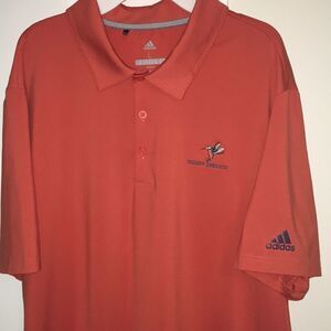 Burnt Orange Texas Longhorns colors Palm Desert Springs Adidas Golf polo shirt